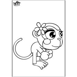 Disegno da colorare: Scimmia (Animali) #14306 - Pagine da Colorare Stampabili Gratuite