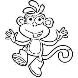 Disegno da colorare: Scimmia (Animali) #14308 - Pagine da Colorare Stampabili Gratuite