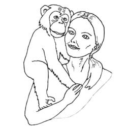 Disegno da colorare: Scimmia (Animali) #14314 - Pagine da Colorare Stampabili Gratuite