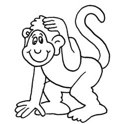 Disegno da colorare: Scimpanzé (Animali) #2809 - Pagine da Colorare Stampabili Gratuite