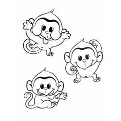 Disegno da colorare: Scimpanzé (Animali) #2842 - Pagine da Colorare Stampabili Gratuite