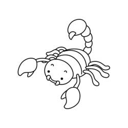 Disegno da colorare: Scorpione (Animali) #14564 - Pagine da Colorare Stampabili Gratuite