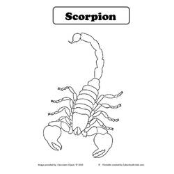 Disegno da colorare: Scorpione (Animali) #14610 - Pagine da Colorare Stampabili Gratuite