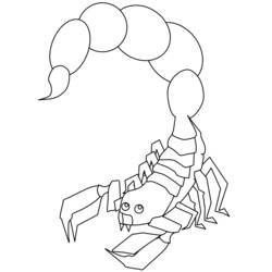 Disegno da colorare: Scorpione (Animali) #14623 - Pagine da Colorare Stampabili Gratuite