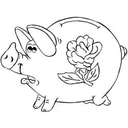 Disegno da colorare: Scrofa (Animali) #3663 - Pagine da Colorare Stampabili Gratuite