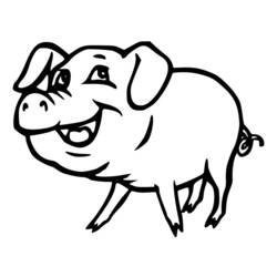 Disegno da colorare: Scrofa (Animali) #3710 - Pagine da Colorare Stampabili Gratuite