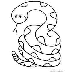 Disegno da colorare: Serpente (Animali) #14340 - Pagine da Colorare Stampabili Gratuite