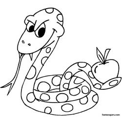 Disegno da colorare: Serpente (Animali) #14436 - Pagine da Colorare Stampabili Gratuite