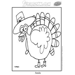 Disegno da colorare: Tacchino (Animali) #5337 - Pagine da Colorare Stampabili Gratuite