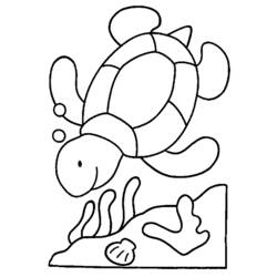 Disegno da colorare: Tartaruga (Animali) #13415 - Pagine da Colorare Stampabili Gratuite