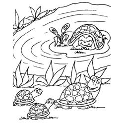Disegno da colorare: Tartaruga (Animali) #13468 - Pagine da Colorare Stampabili Gratuite