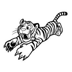 Disegno da colorare: Tigre (Animali) #13589 - Pagine da Colorare Stampabili Gratuite