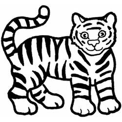 Disegno da colorare: Tigre (Animali) #13594 - Pagine da Colorare Stampabili Gratuite