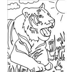 Disegno da colorare: Tigre (Animali) #13602 - Pagine da Colorare Stampabili Gratuite