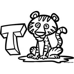 Disegno da colorare: Tigre (Animali) #13609 - Pagine da Colorare Stampabili Gratuite