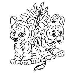 Disegno da colorare: Tigre (Animali) #13612 - Pagine da Colorare Stampabili Gratuite