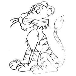 Disegno da colorare: Tigre (Animali) #13616 - Pagine da Colorare Stampabili Gratuite