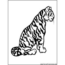 Disegno da colorare: Tigre (Animali) #13619 - Pagine da Colorare Stampabili Gratuite