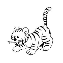 Disegno da colorare: Tigre (Animali) #13624 - Pagine da Colorare Stampabili Gratuite