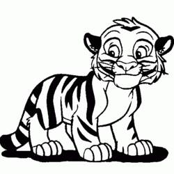 Disegno da colorare: Tigre (Animali) #13635 - Pagine da Colorare Stampabili Gratuite