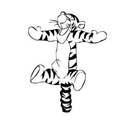 Disegno da colorare: Tigre (Animali) #13641 - Pagine da Colorare Stampabili Gratuite