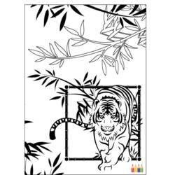 Disegno da colorare: Tigre (Animali) #13656 - Pagine da Colorare Stampabili Gratuite