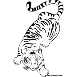 Disegno da colorare: Tigre (Animali) #13663 - Pagine da Colorare Stampabili Gratuite