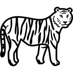 Disegno da colorare: Tigre (Animali) #13670 - Pagine da Colorare Stampabili Gratuite