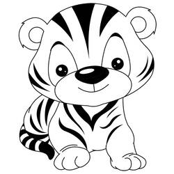 Disegno da colorare: Tigre (Animali) #13680 - Pagine da Colorare Stampabili Gratuite