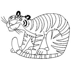 Disegno da colorare: Tigre (Animali) #13693 - Pagine da Colorare Stampabili Gratuite
