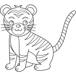 Disegno da colorare: Tigre (Animali) #13698 - Pagine da Colorare Stampabili Gratuite