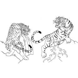 Disegno da colorare: Tigre (Animali) #13705 - Pagine da Colorare Stampabili Gratuite