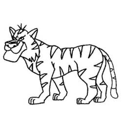 Disegno da colorare: Tigre (Animali) #13715 - Pagine da Colorare Stampabili Gratuite