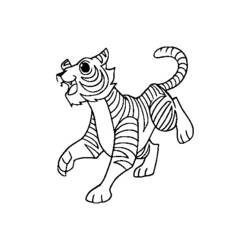 Disegno da colorare: Tigre (Animali) #13770 - Pagine da Colorare Stampabili Gratuite