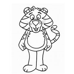 Disegno da colorare: Tigre (Animali) #13776 - Pagine da Colorare Stampabili Gratuite