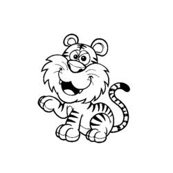Disegno da colorare: Tigre (Animali) #13783 - Pagine da Colorare Stampabili Gratuite
