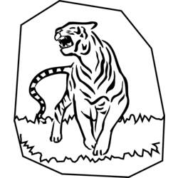 Disegno da colorare: Tigre (Animali) #13785 - Pagine da Colorare Stampabili Gratuite