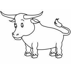 Disegno da colorare: Toro (Animali) #13787 - Pagine da Colorare Stampabili Gratuite