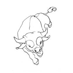 Disegno da colorare: Toro (Animali) #13794 - Pagine da Colorare Stampabili Gratuite