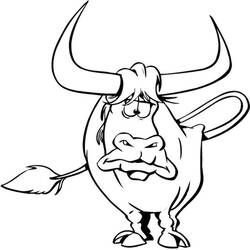 Disegno da colorare: Toro (Animali) #13802 - Pagine da Colorare Stampabili Gratuite