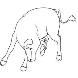 Disegno da colorare: Toro (Animali) #13812 - Pagine da Colorare Stampabili Gratuite