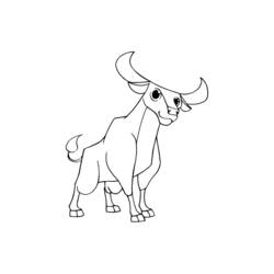 Disegno da colorare: Toro (Animali) #13820 - Pagine da Colorare Stampabili Gratuite