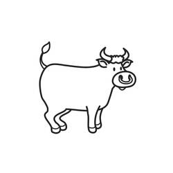 Disegno da colorare: Toro (Animali) #13822 - Pagine da Colorare Stampabili Gratuite