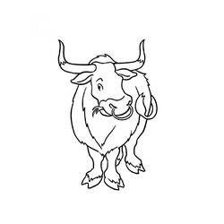 Disegno da colorare: Toro (Animali) #13827 - Pagine da Colorare Stampabili Gratuite