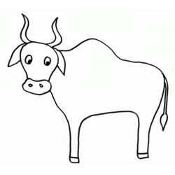 Disegno da colorare: Toro (Animali) #13850 - Pagine da Colorare Stampabili Gratuite