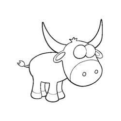 Disegno da colorare: Toro (Animali) #13866 - Pagine da Colorare Stampabili Gratuite