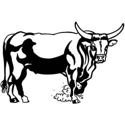 Disegno da colorare: Toro (Animali) #13872 - Pagine da Colorare Stampabili Gratuite