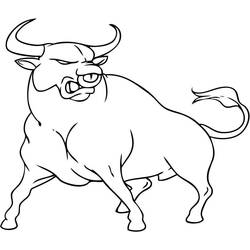 Disegno da colorare: Toro (Animali) #13873 - Pagine da Colorare Stampabili Gratuite