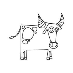 Disegno da colorare: Toro (Animali) #13874 - Pagine da Colorare Stampabili Gratuite