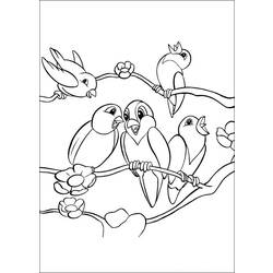 Disegno da colorare: Uccelli (Animali) #11906 - Pagine da Colorare Stampabili Gratuite